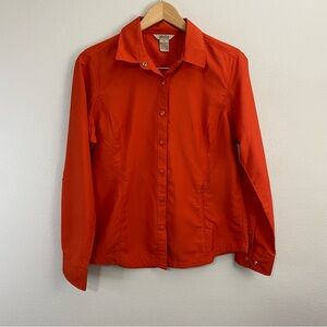 Duluth‎ Trading Coolplus Vented Action Snap Front Long Sleeve Women’s Size Small